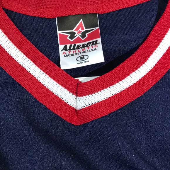 Alleson athletic medium size M youth blue T-shirt - Picture 3 of 3